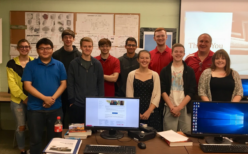 SLOT 1 l to r Jordan Tammen IW, Ethan McManaway Donovan, Dillon Mulholland Manteno, Josh Meier St Anne, Joshua Rivera St Anne, Devon Lamie St Anne, KT Walker, Nate Nargang BBCHS, Jason Duncan IW, Professor John Bordeau KCC, Paige Condon IW